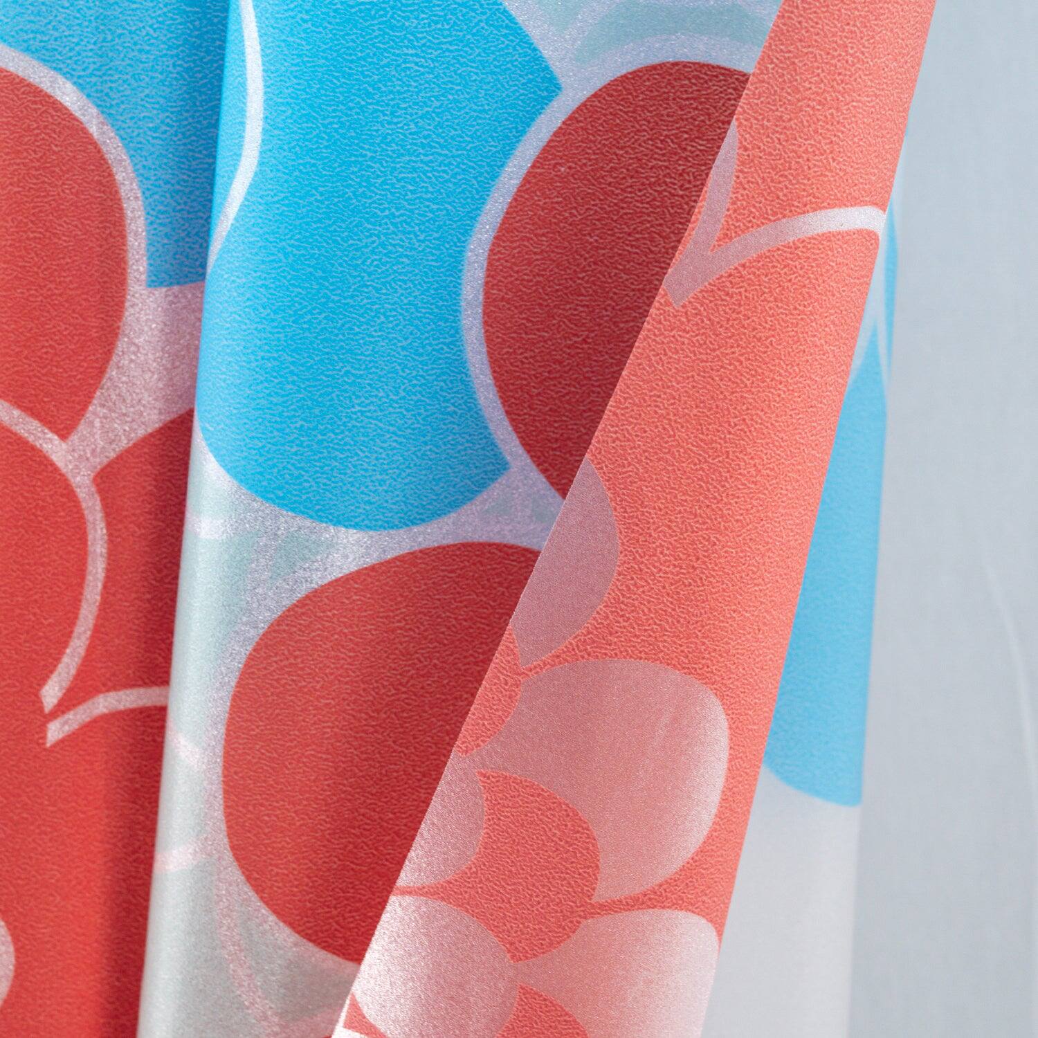 Back. RT Designers Collection - RT Designers Collection 90GSM Peva Glit Printed Marigold Shower Curtain 70" x 72" Muticolor - Multicolor.