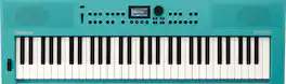 Roland - Music Creation Keyboard with 61 Note Touch-Sensitive Keys, ZEN-Core Engine Sounds, Auto-Accompaniment and Bluetooth - Turqouise