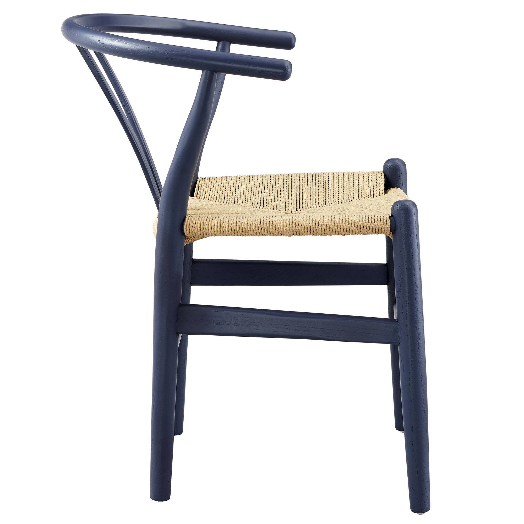 Back. Modway - Amish 29" Wood Dining Chair by Modway - Blue.