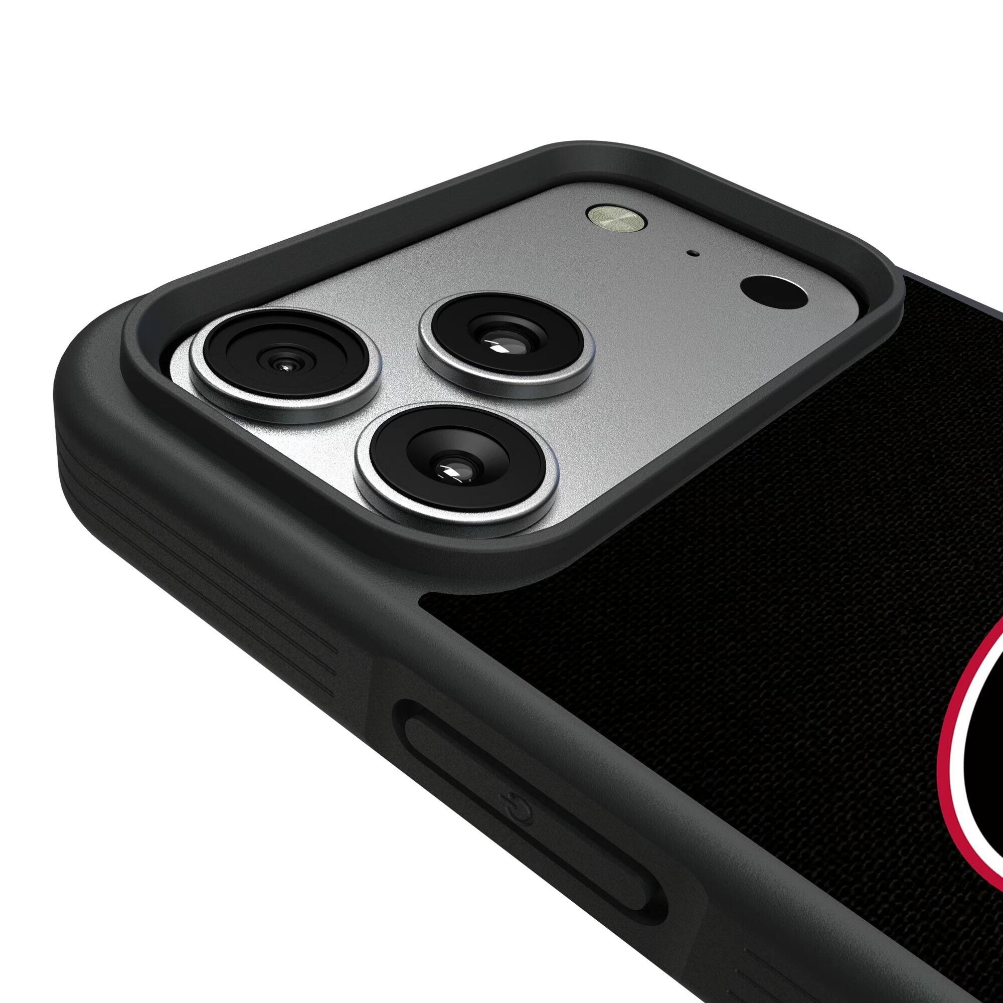 Alt View 2. Keyscaper - Georgia Bulldogs iPhone Solid Design Bump Case - 16 Pro - Multicolor.