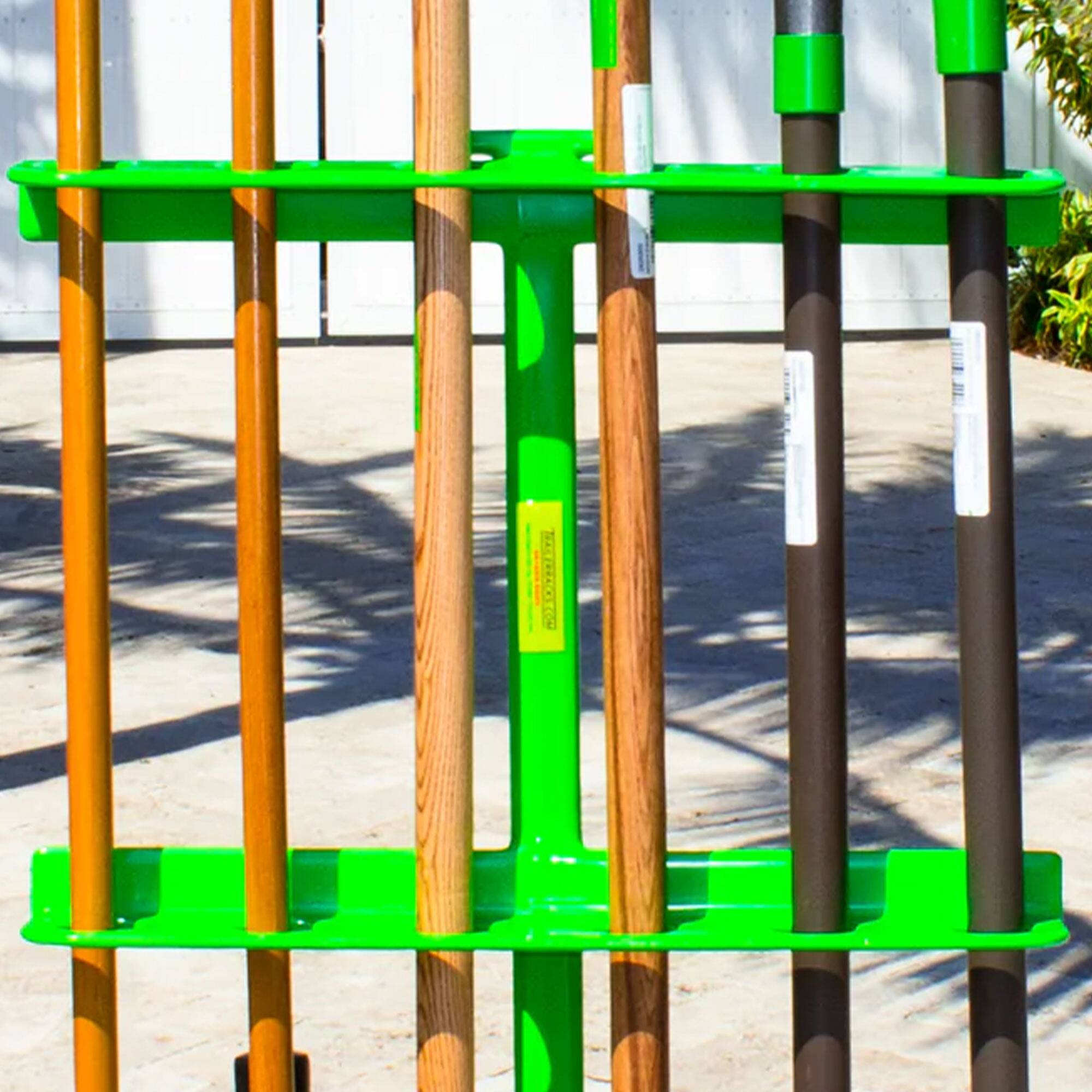 Alt View 10. Green Touch Industries - Green Touch Industries Inc Large Steel Hand Tool Rack for Open Trailers, Green - Green.