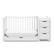 Alt View 13. Graco - Remi 4-in-1 Convertible Crib and Changer - White.