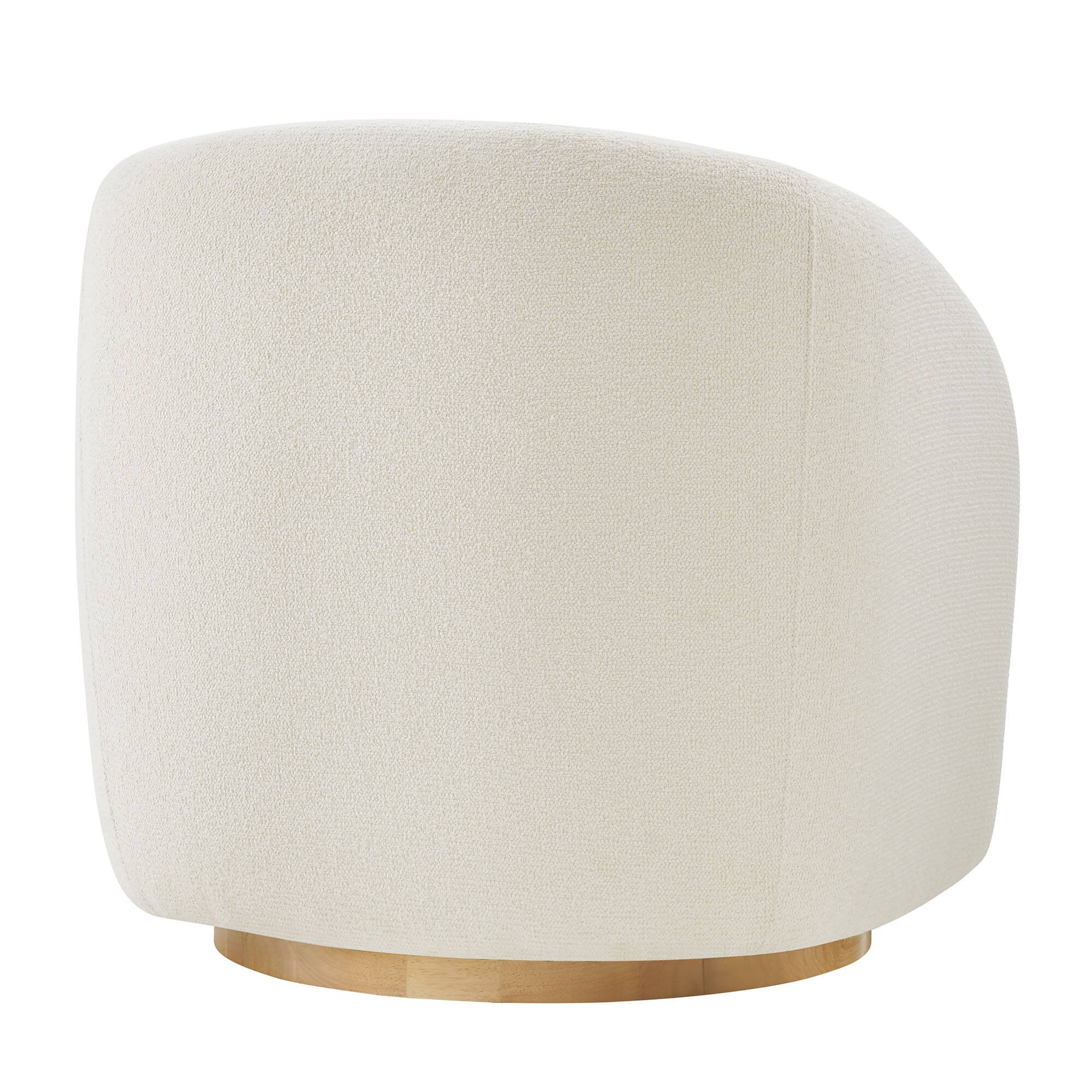 Alt View 4. Modway - Holland Swivel Armchair by Modway - Cream.