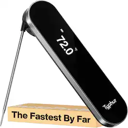 Typhur - InstaProbe Instant Read Meat Thermometer for Fast, Accurate Temps - Black