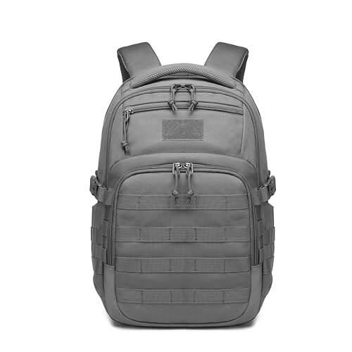 Stamp n Camp - Military tactical backpack for men black small assault bag - Grey-20 inch