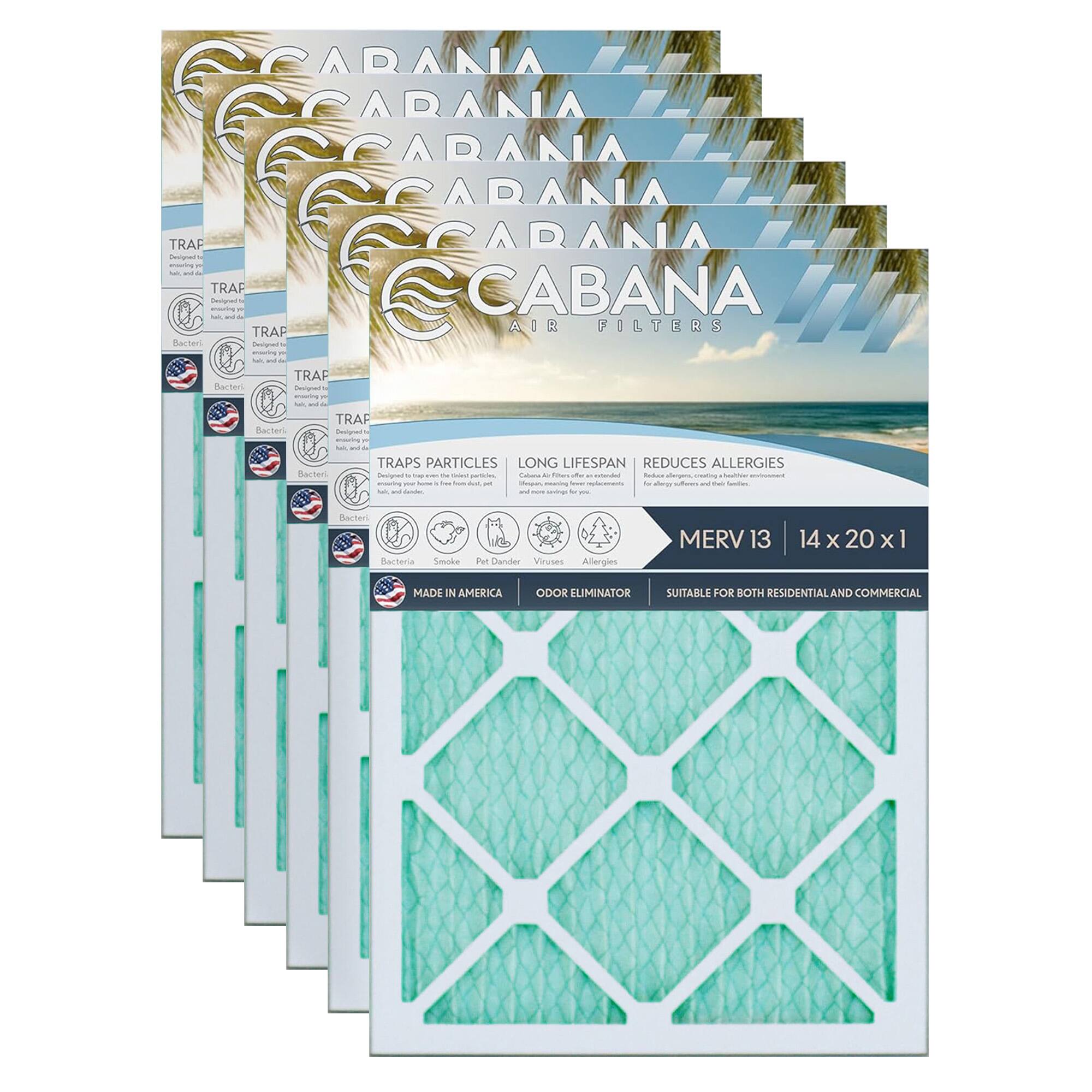 CARANA ARANA CARANA CARANA TRAF CARANA  
TRAF CABANA  
TRAP AIR FILTERS  
Bacteria  
Bacteria  
TRAF cal  
TRAF Bacteria  
TRAPS PARTICLES  
LONG LIFESPAN  
REDUCES ALLERGIES  
Bacteria  
Bacteria  
Smoke  
Pet Dander  
Viruses  
Allergies  
MERV 13  
14 x 20 x 1  
MADE IN AMERICA  
ODOR ELIMINATOR  
SUITABLE FOR BOTH RESIDENTIAL AND COMMERCIAL