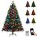 Front. Gymax - Gymax 6 FT Smart Pre-Lit Artificial Christmas Tree w/ Remote Control Twinkling Modes - Green.