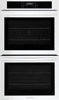 Frigidaire - 30" Built-In Double Wall Oven with Convection Bake and Air Fry - White