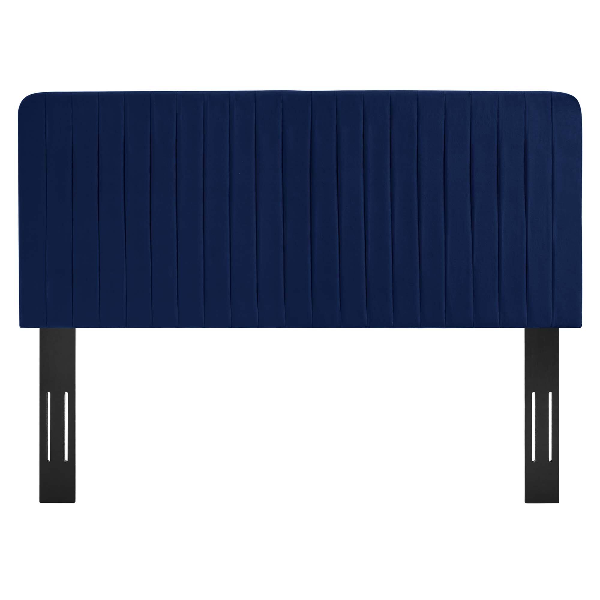 Alt View 2. Modway - Milenna Channel Tufted Performance Velvet King/California King Headboard by Modway - Blue.