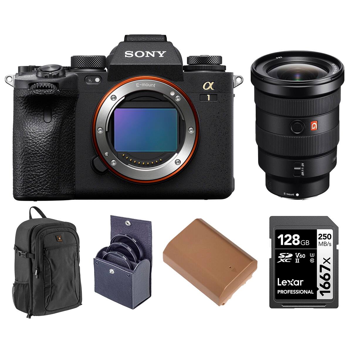 SONY E-mount  
α1  
E-mount  
128 GB  
250 MB/s  
Lexar PROFESSIONAL  
1667x