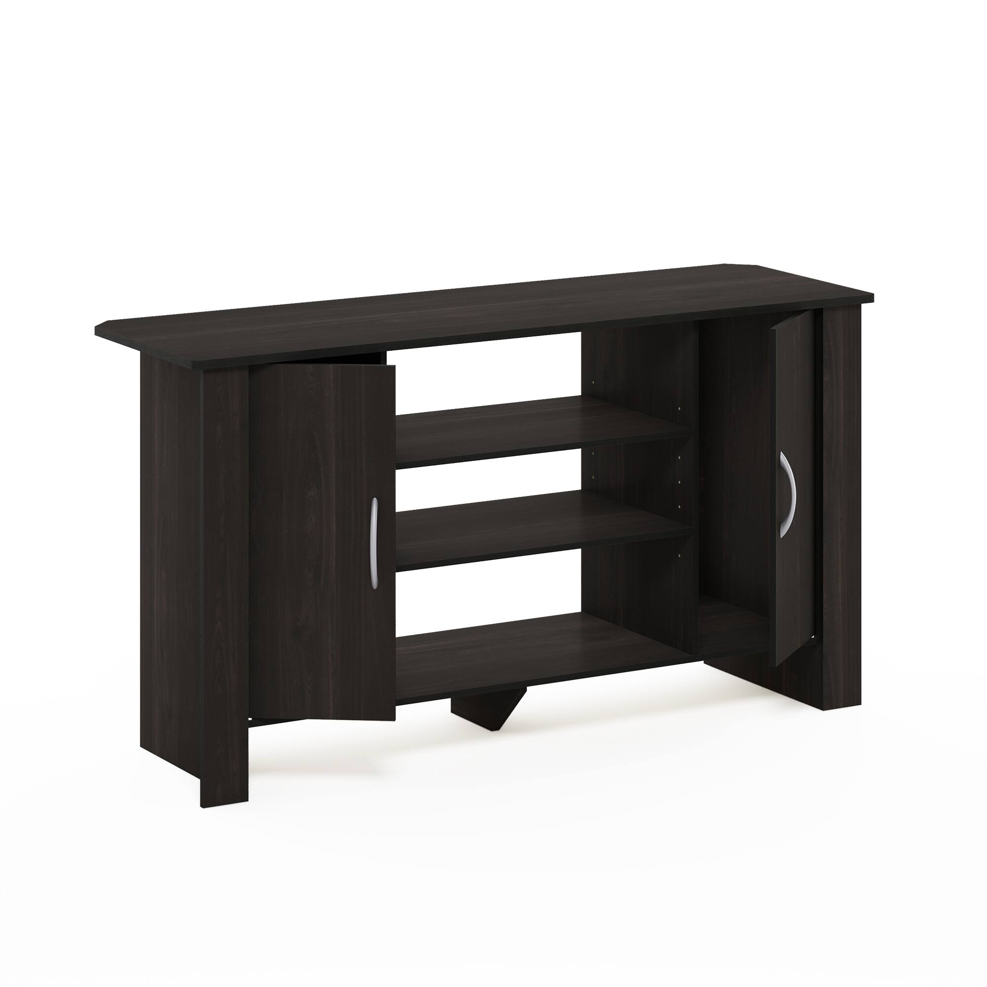 Alt View 3. Furinno - Econ TV Stand Entertainment Center - Espresso.