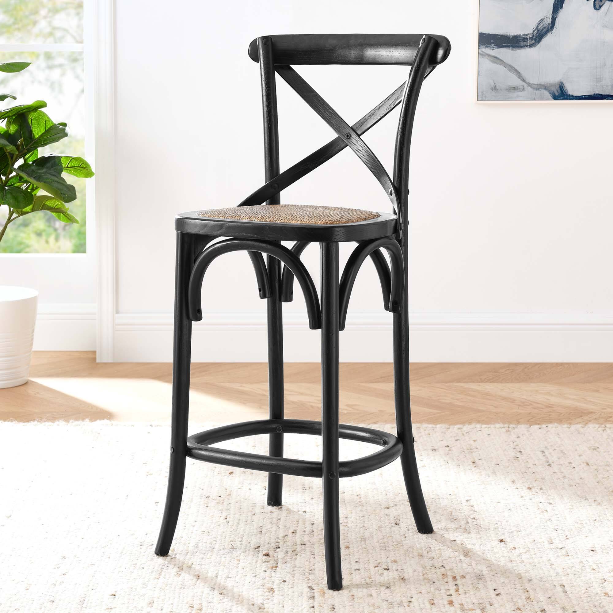 Alt View 5. Modway - Gear Counter Stool by Modway - Black.