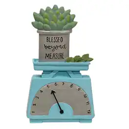 BreeBe - *Blessed Beyond Measure Resin Plant on Scale - Blue