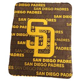 Logo Brands - San Diego Padres 50" x 60" Classic Fleece Throw Blanket - Multicolor