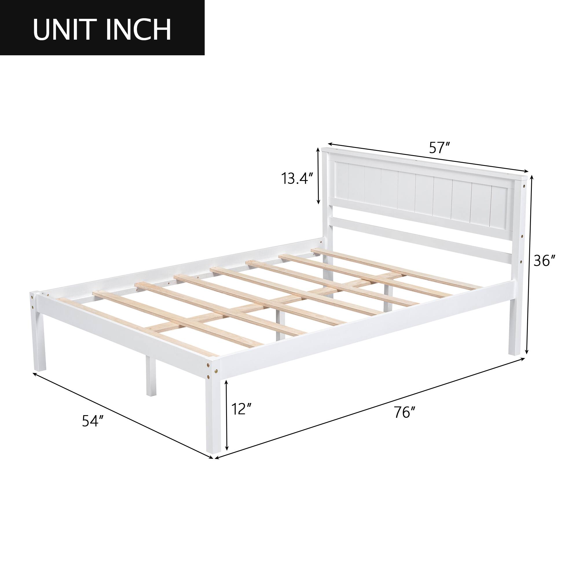 UNIT INCH  
57" 13.4" 36" 54" 12" 76"