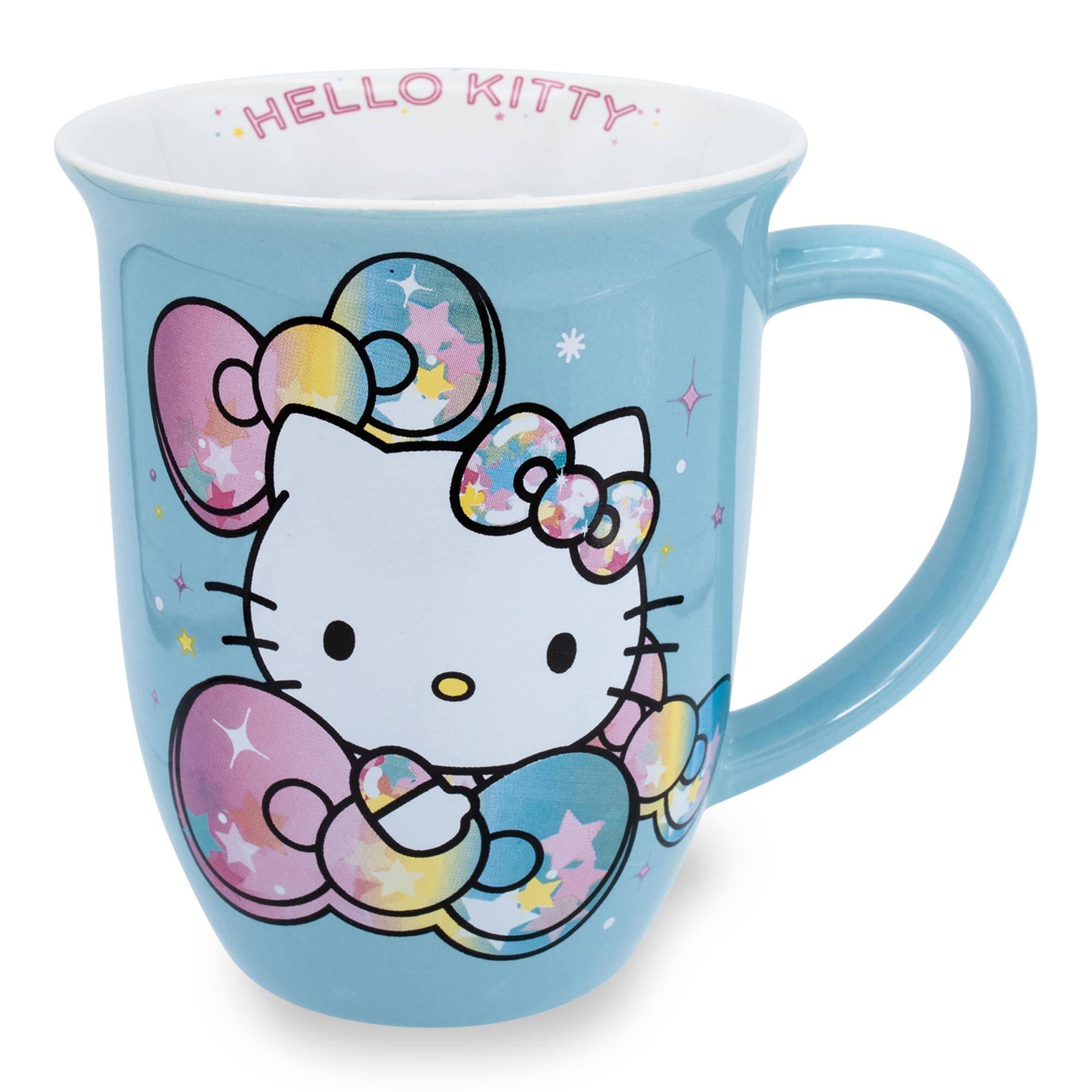 ☆kttty☆ Silver Buffalo Sanrio Hello Kitty Pastel on Rainbow Wide Rim