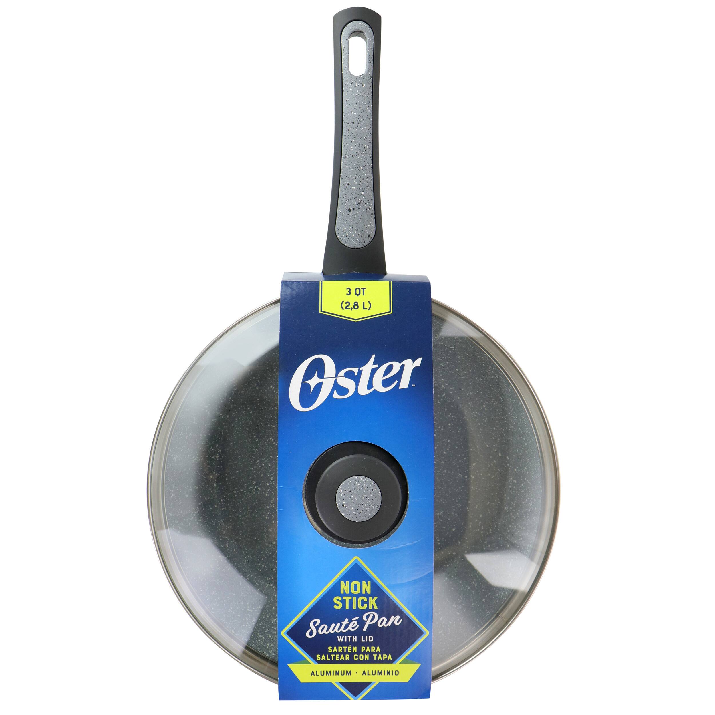 3 (2,8 L) Oster NON STICK Saut Pan WITH LID SARTEN PARA SALTEAR CON TAPA ALUMINIO