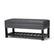 Angle. Simpli Home - Lomond Storage Ottoman Bench - Stone Grey.