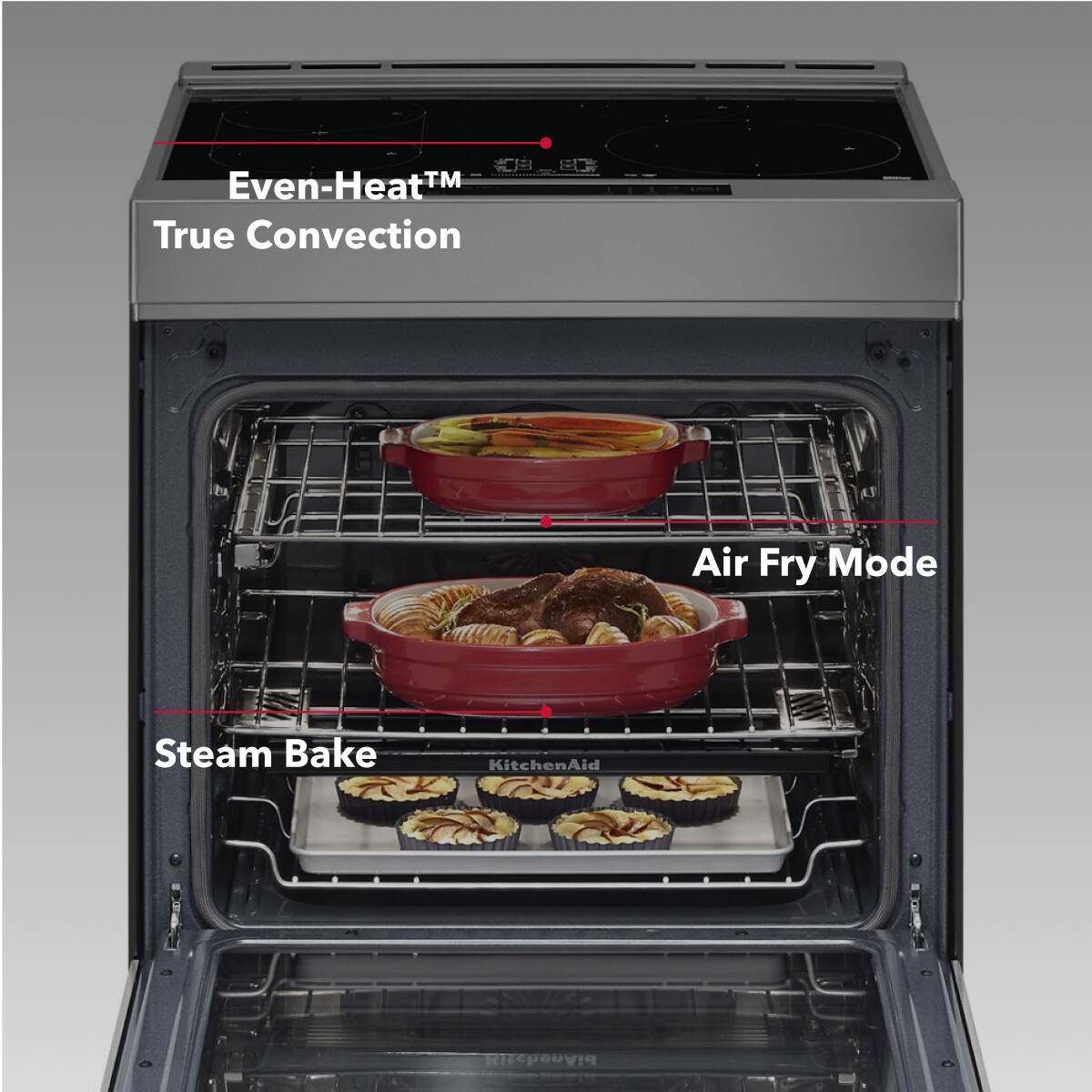 Even-Heat™ True Convection  
Air Fry Mode  
Steam Bake  
KitchenAid