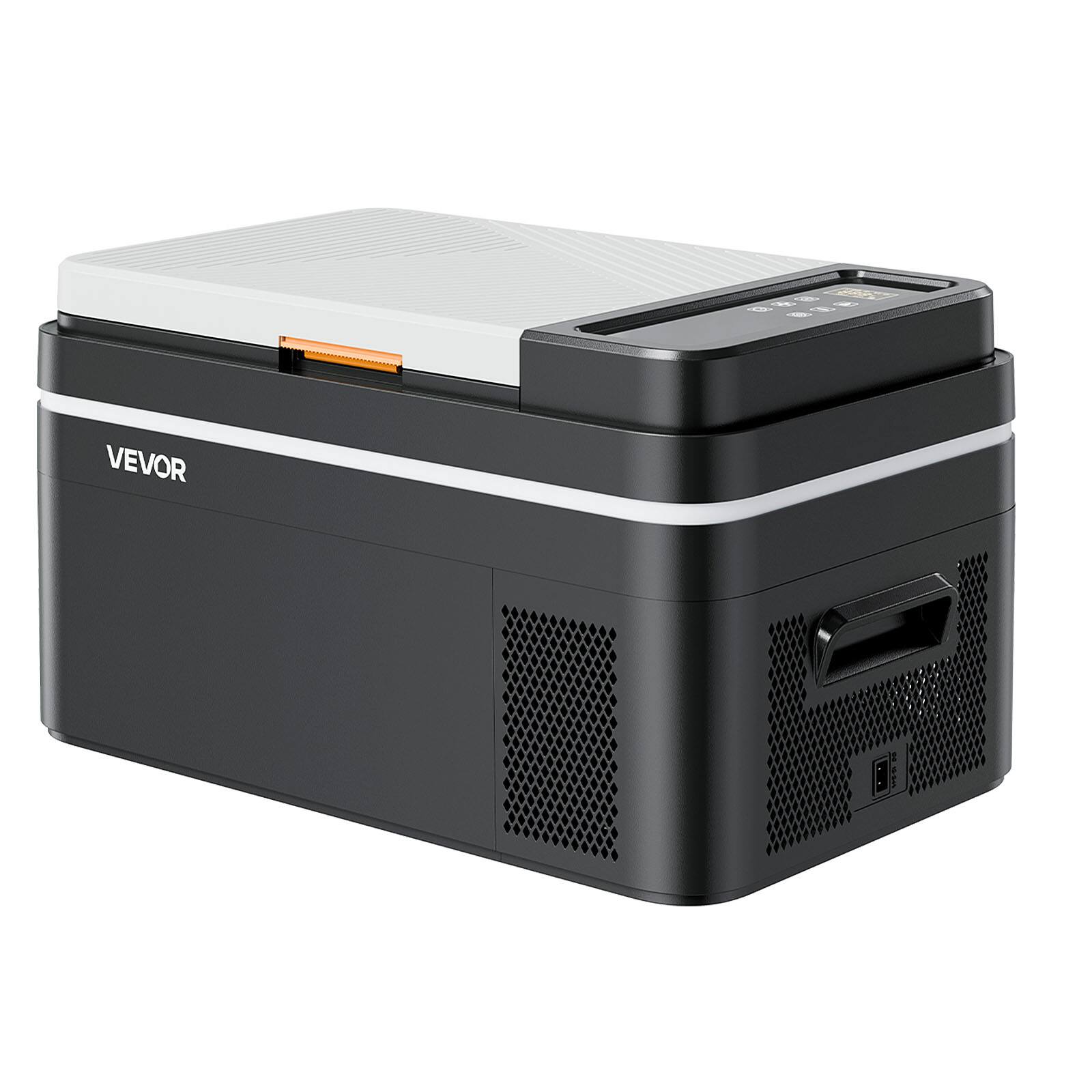 Alt View 5. VEVOR - Car Refrigerator, DC 12/24V AC100-240V Compressor Electric Cooler, -4°F to 68°F Car Fridge with APP Control - Black.