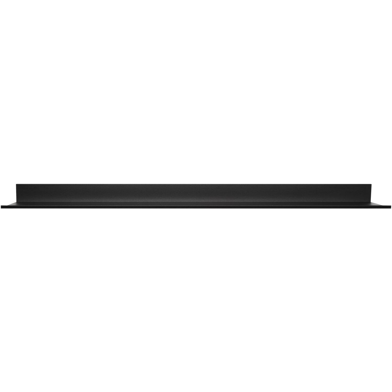 Front. Hangman - No-Stud Floating Shelf 48" - Black.