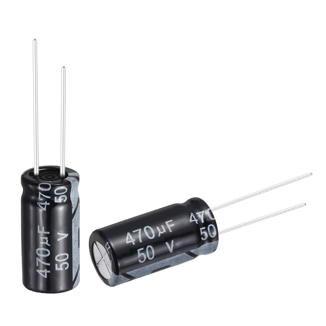 Unique Bargains - 470uF 50V 10x20mm Electrolytic Capacitor, Radial Leads Aluminum, 24pcs, for Power Supplies/Audio/Lighting - Black price history on PriceWatchPro