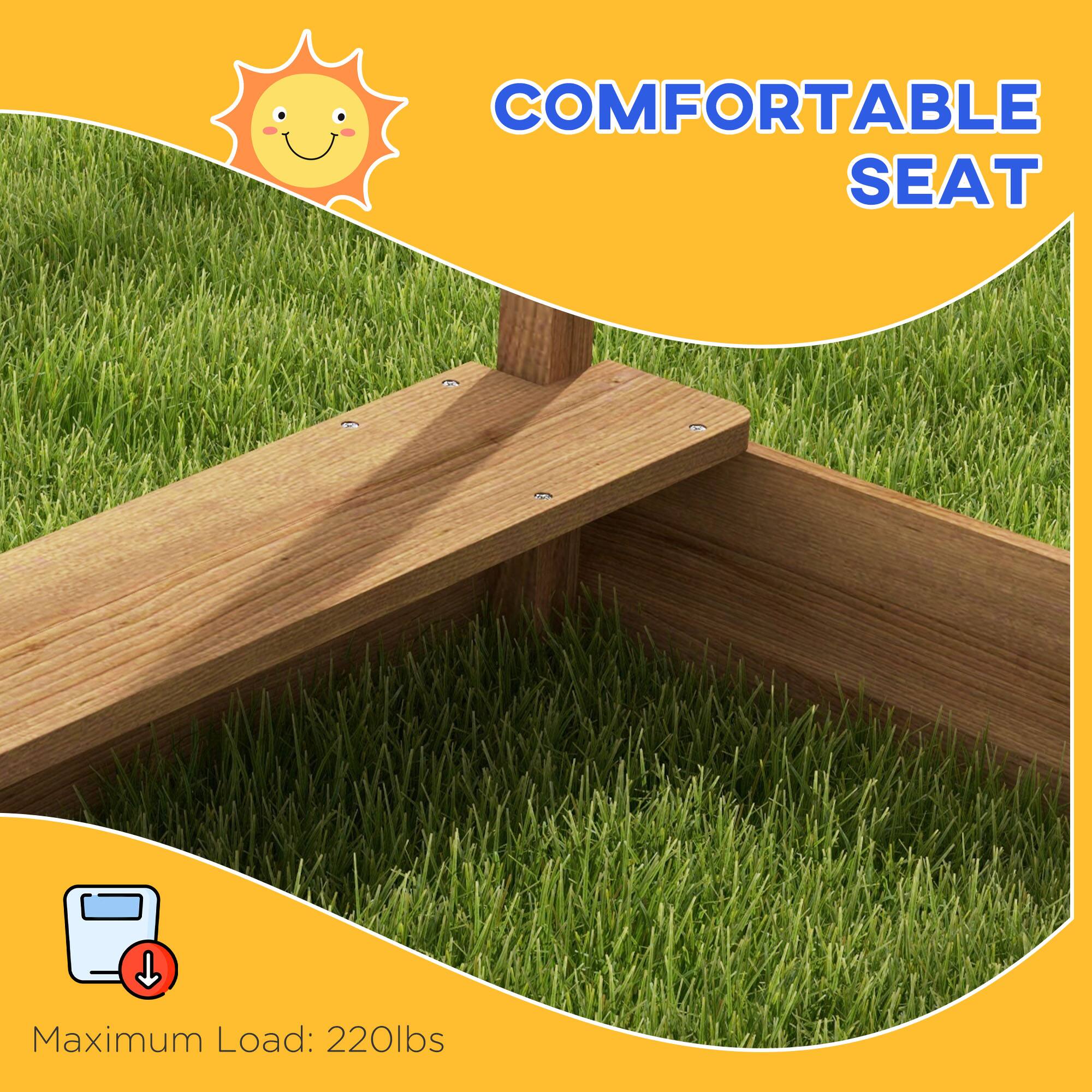 COMFORTABLE SEAT

Maximum Load: 220lbs