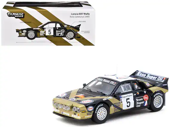 Tarmac Works
Lancia 037 Rally
Rally Catalunya 1985
Esso Super Oil
Pirelli
Magnet Marelli
Speedline
OMP
Canepa
Segura Viudas
B
5
Inline 4 Engine
Double Wishbones Suspension