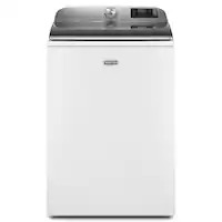 Maytag - 5.3 Cu. Ft. High Efficiency Smart Top Load Washer with Extra Power Button - Open Box - Fair - White - Front_Zoom