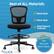 Alt View 13. Click365 - Perch Mesh Drafting Office Chair - Black.