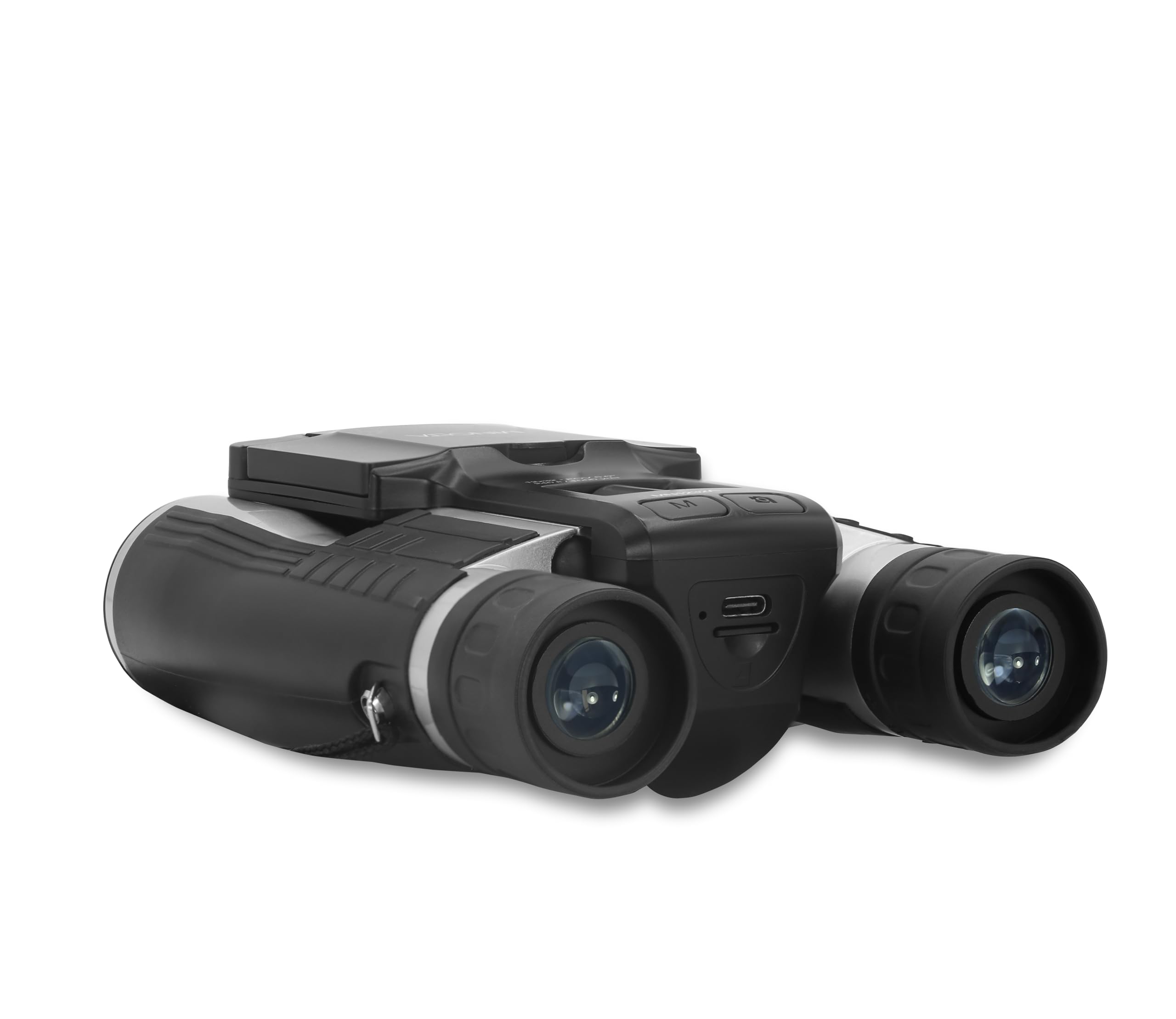 Left. Minolta - Minolta 12x32 Digital Binoculars - 4K UHD Video Camera, 48MP Photo, 8X Digital Zoom.