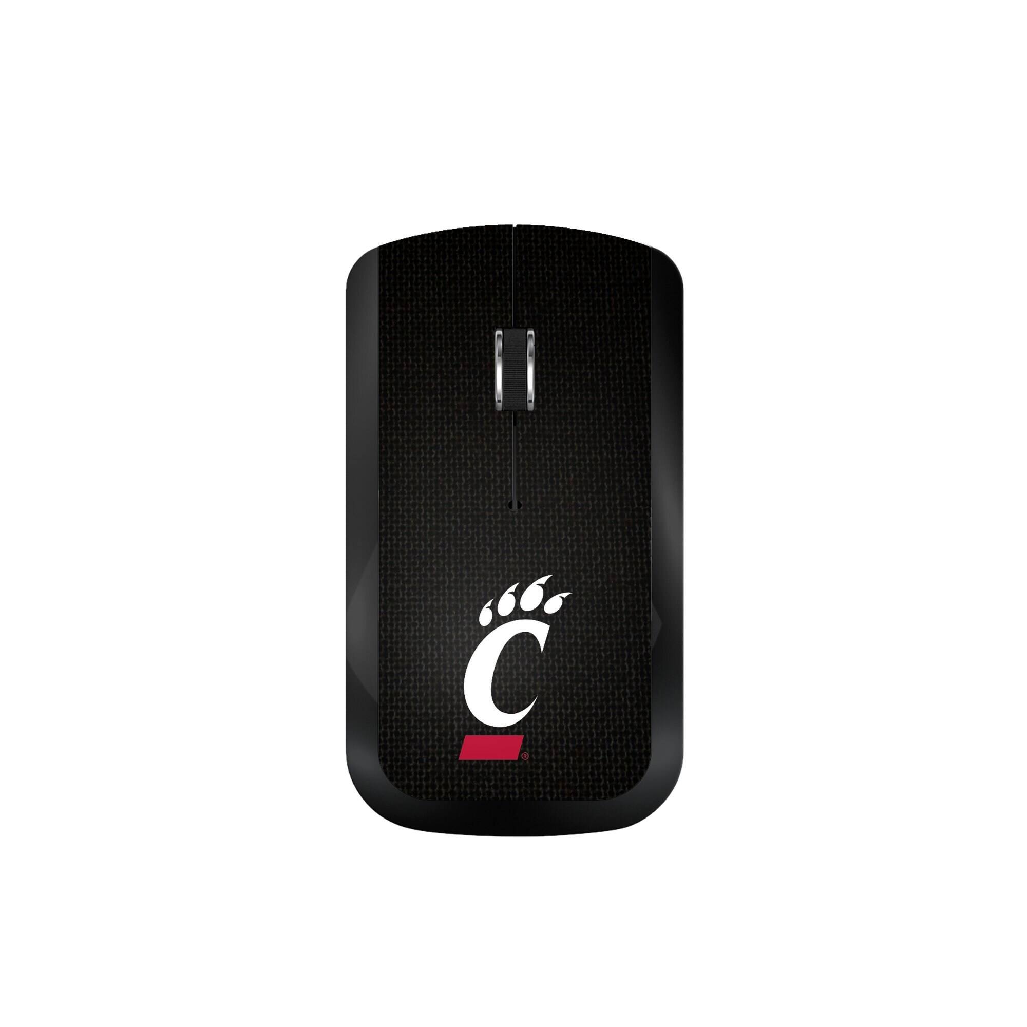 Front. Keyscaper - Cincinnati Bearcats Solid Design Wireless Mouse - Multicolor.