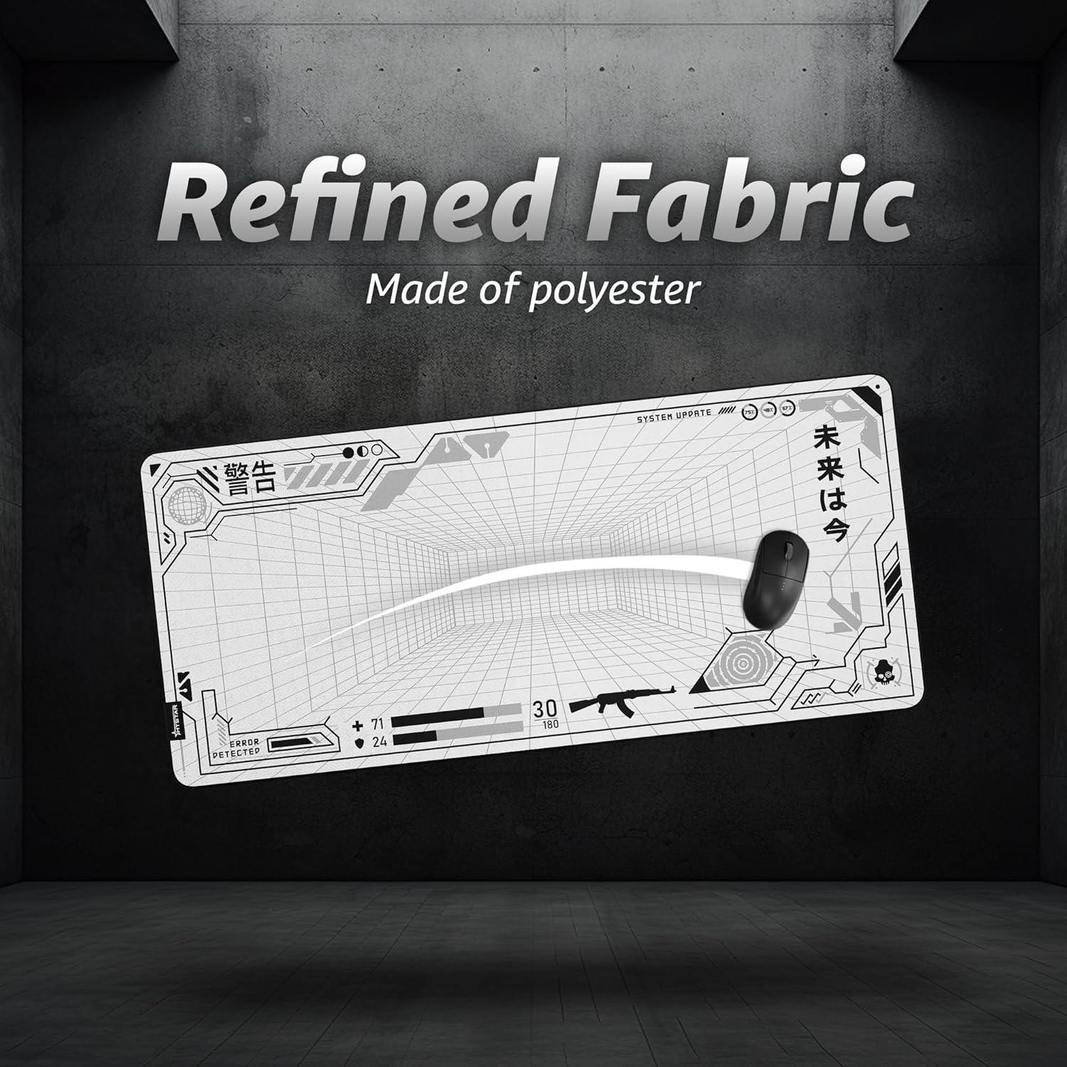Refined Fabric  
Made of polyester  

UPRTE - STSTER  
C S ERRO PETECTED + 71 24 30 180