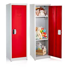 AdirOffice - Storage Locker 629-Series 48" H 1-Tier Steel Locker with Digital Lock - Red