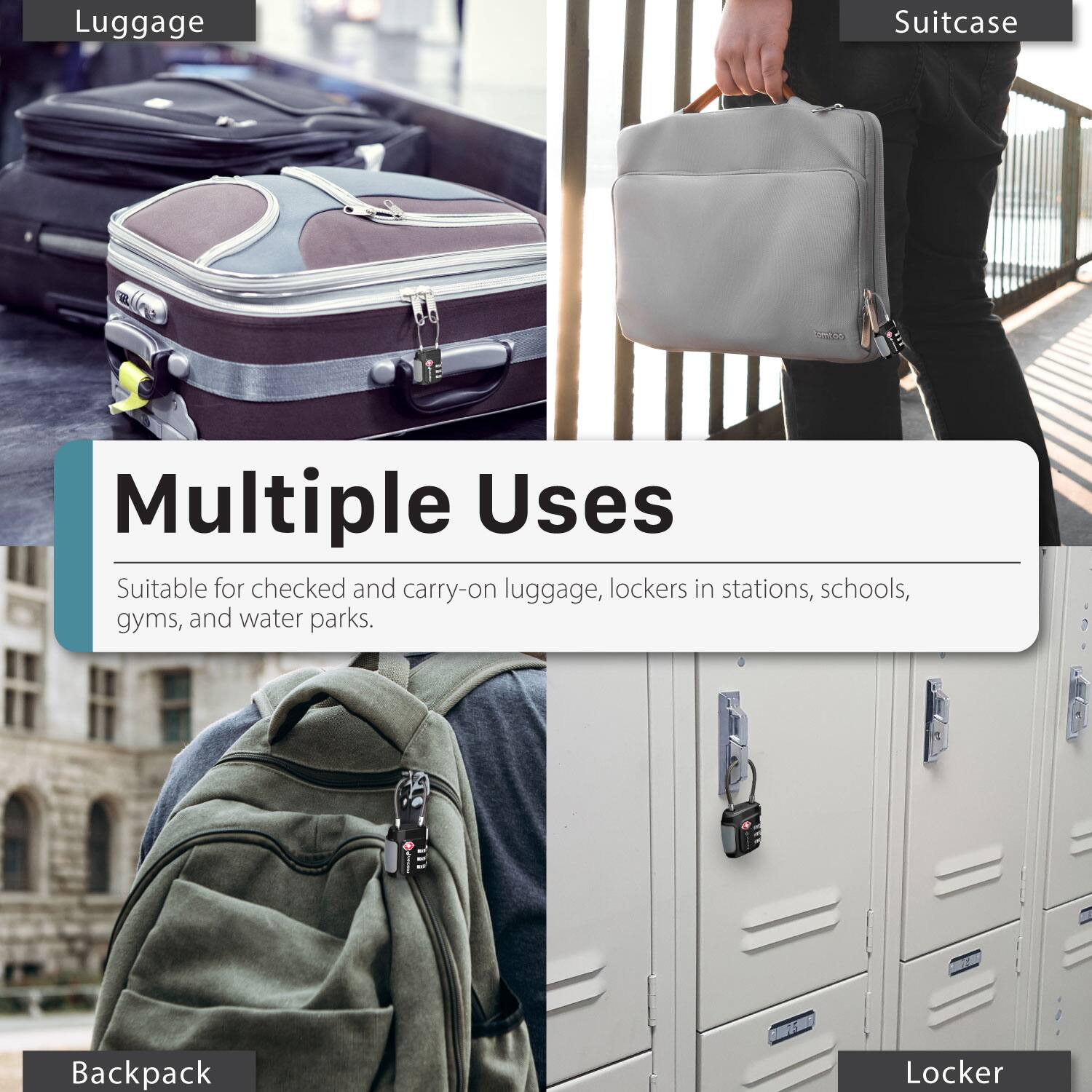 Multiple Uses, Luggage, Suitcase, Backpack, Locker