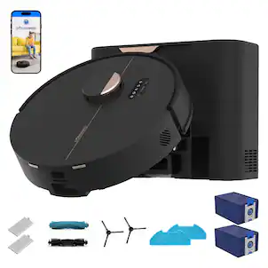 bObsweep - Dustin Robot Vacuum & Mop, Auto-Empty Odor Control Dock with 1 Gal Capacity, Privacy Focused U.S. Software - Plus Version with 8000 Pa Suction