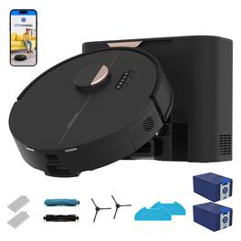 bObsweep - Dustin Robot Vacuum & Mop, Auto-Empty Odor Control Dock with 1 Gal Capacity, Privacy Focused U.S. Software - Plus Version with 8000 Pa Suction
