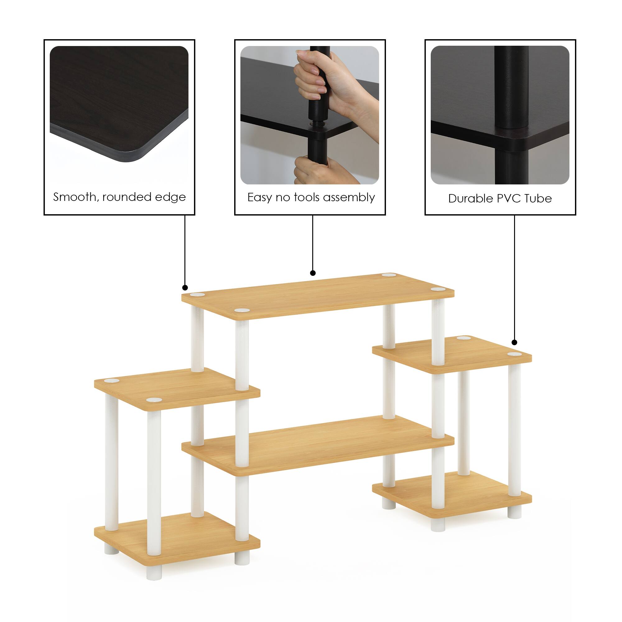 - Smooth, rounded edge
- Easy no tools assembly
- Durable PVC Tube