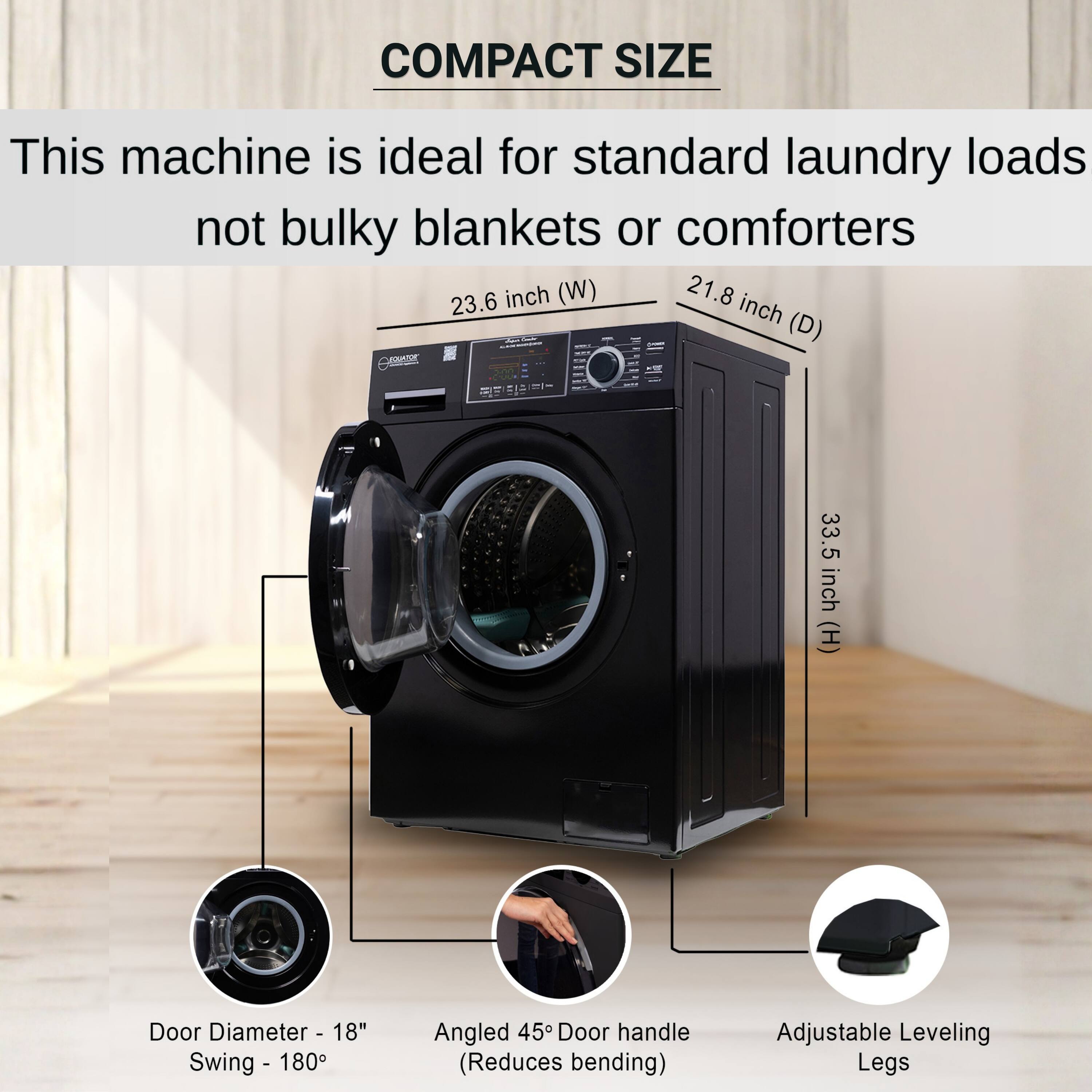 Equator 1.62 cu ft. VENTLESS/VENTED Convertible All in One Combo