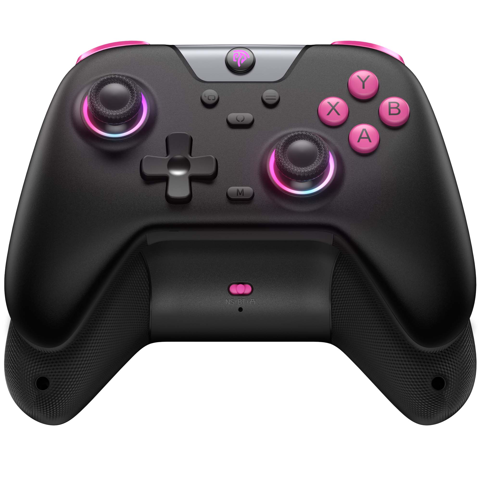 Alt View 10. EasySMX - EasySMX X05 Wireless Controller for Switch/PC/Android-Bluetooth Gamepad,Hall Effect, Turbo, Rumble Vibration, RGB -G - Black.