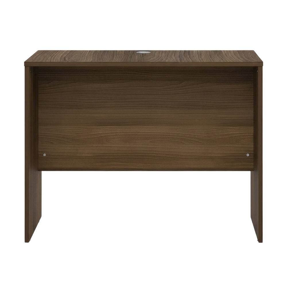 Back. BisonOffice - Modern Walnut 35-Inch Rectangular Desk Return For Executive Office Space - Brown.