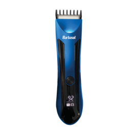 Barbasol - Men’s Stainless Rechargeable Zero-Gap T-Blade Trimmer with 3 Combs - Blue