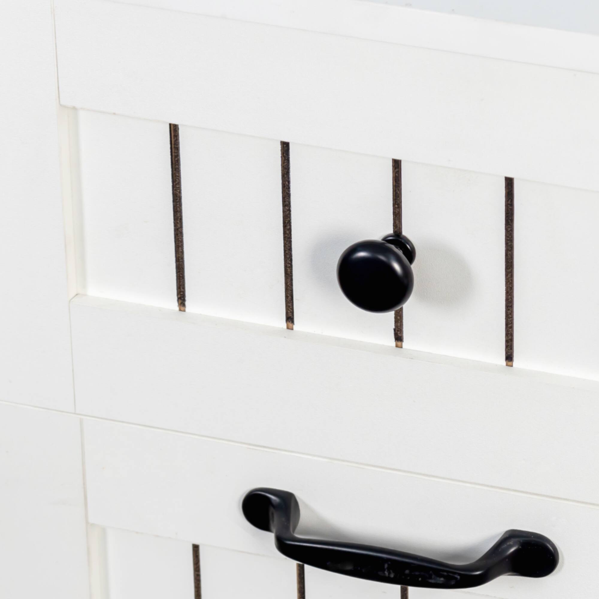 Alt View 9. ELEMENT ACE - Versatile Laundry Storage Cabinet with Removable Baskets and Drawers for Organized Home - White.