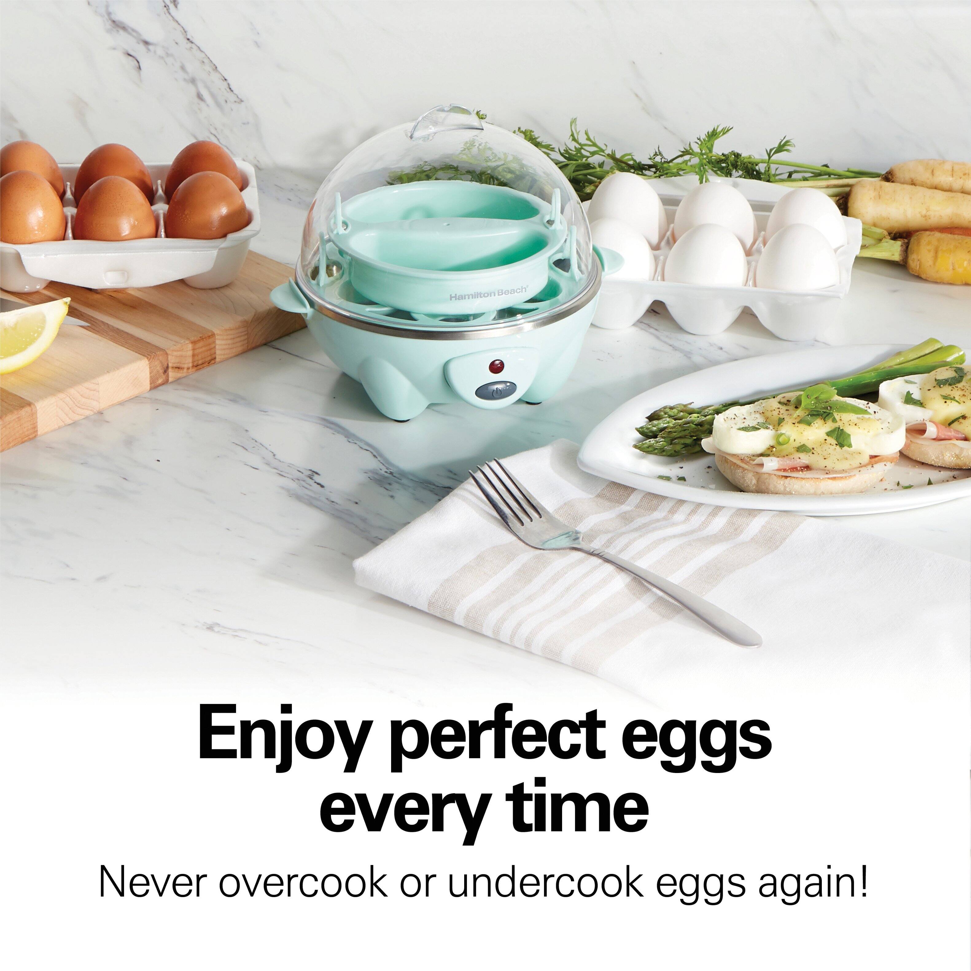 Enjoy perfect eggs every time  
Never overcook or undercook eggs again!