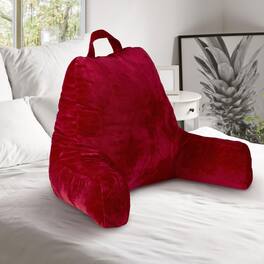 Cheer Collection - Shredded Memory Foam Tv Pillow & Backrest - Maroon