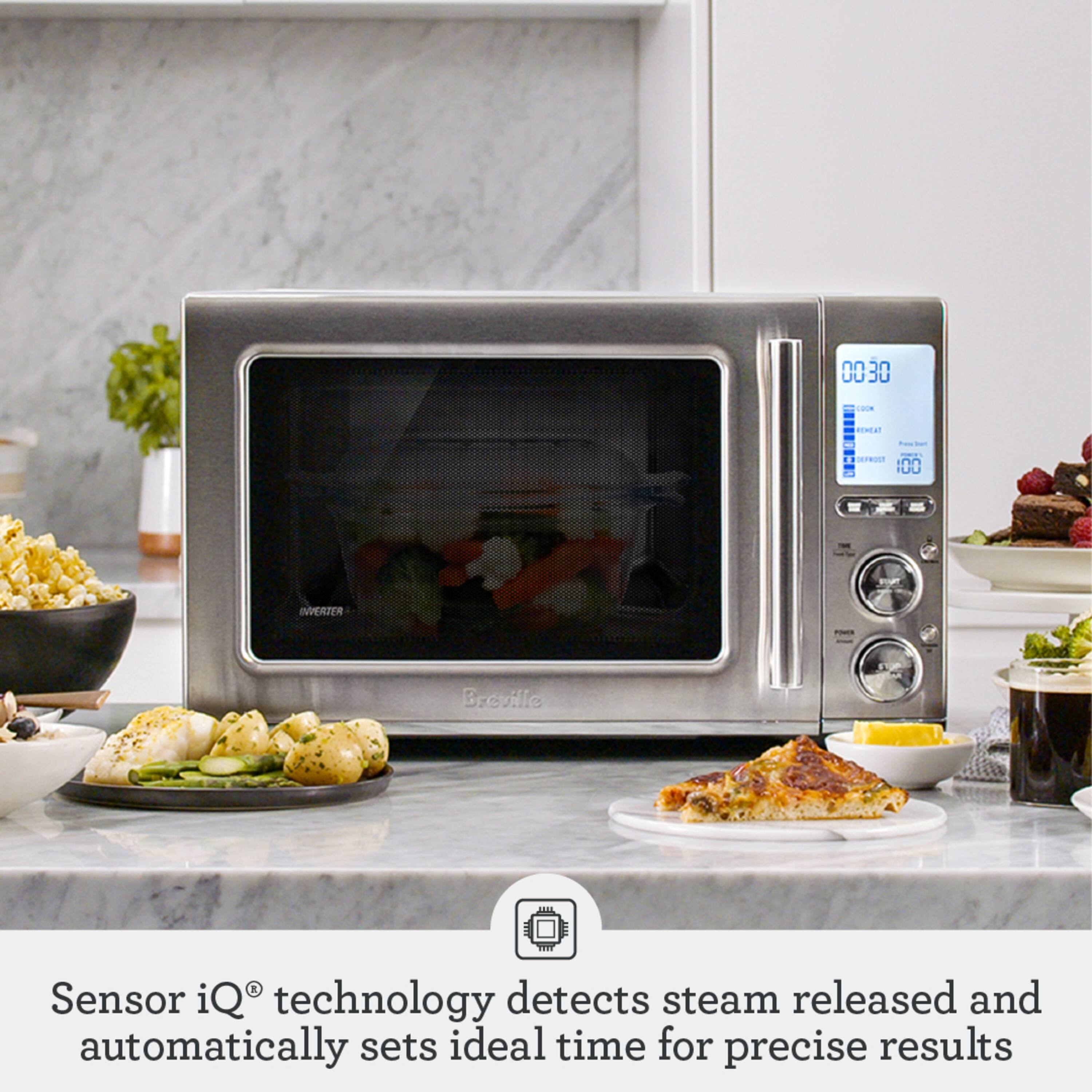 00:30  
erstat HETMON INVERSER  
Breville  
Sensor iQ® technology detects steam released and automatically sets ideal time for precise results