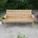 Alt View 4. Gymax - Gymax Outdoor Fir Wood Bench w/ Foldable Middle Table w/ Backrest & Armrests - Natural.