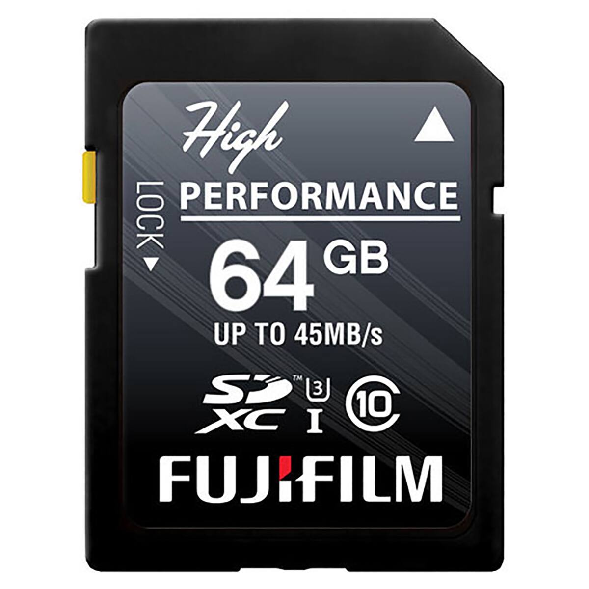 High PERFORMANCE LOCK 64 GB UP TO 45MB/s SD XC I FUJIFILM