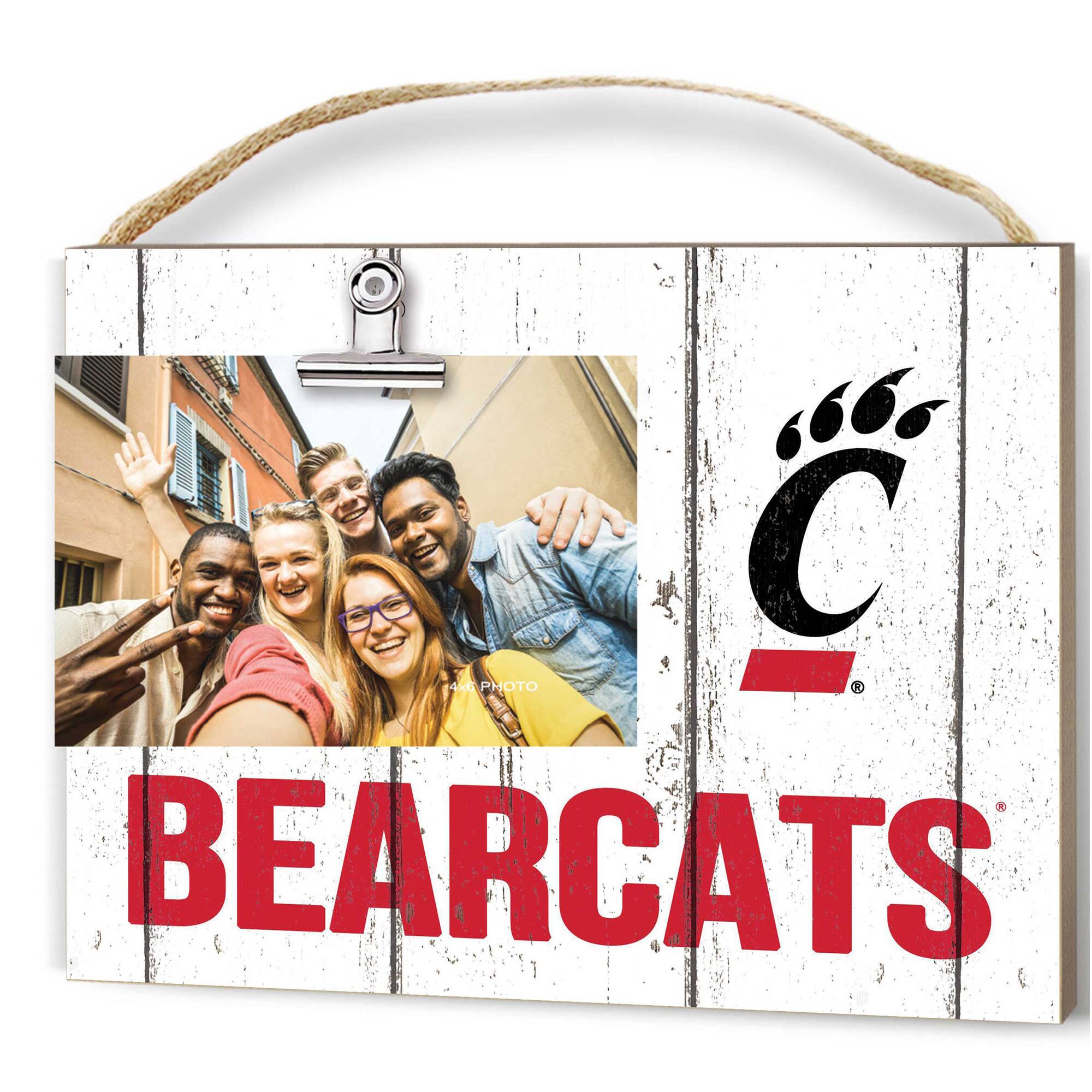 Cincinnati Bearcats 8'' x 10'' Weathered Clip It Frame