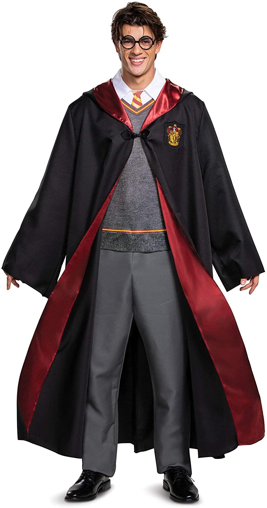 Disguise - Harry Potter Deluxe Hooded Robe and Jumpsuit Adult Costume | XXL (50-52) - Black price history on PriceWatchPro